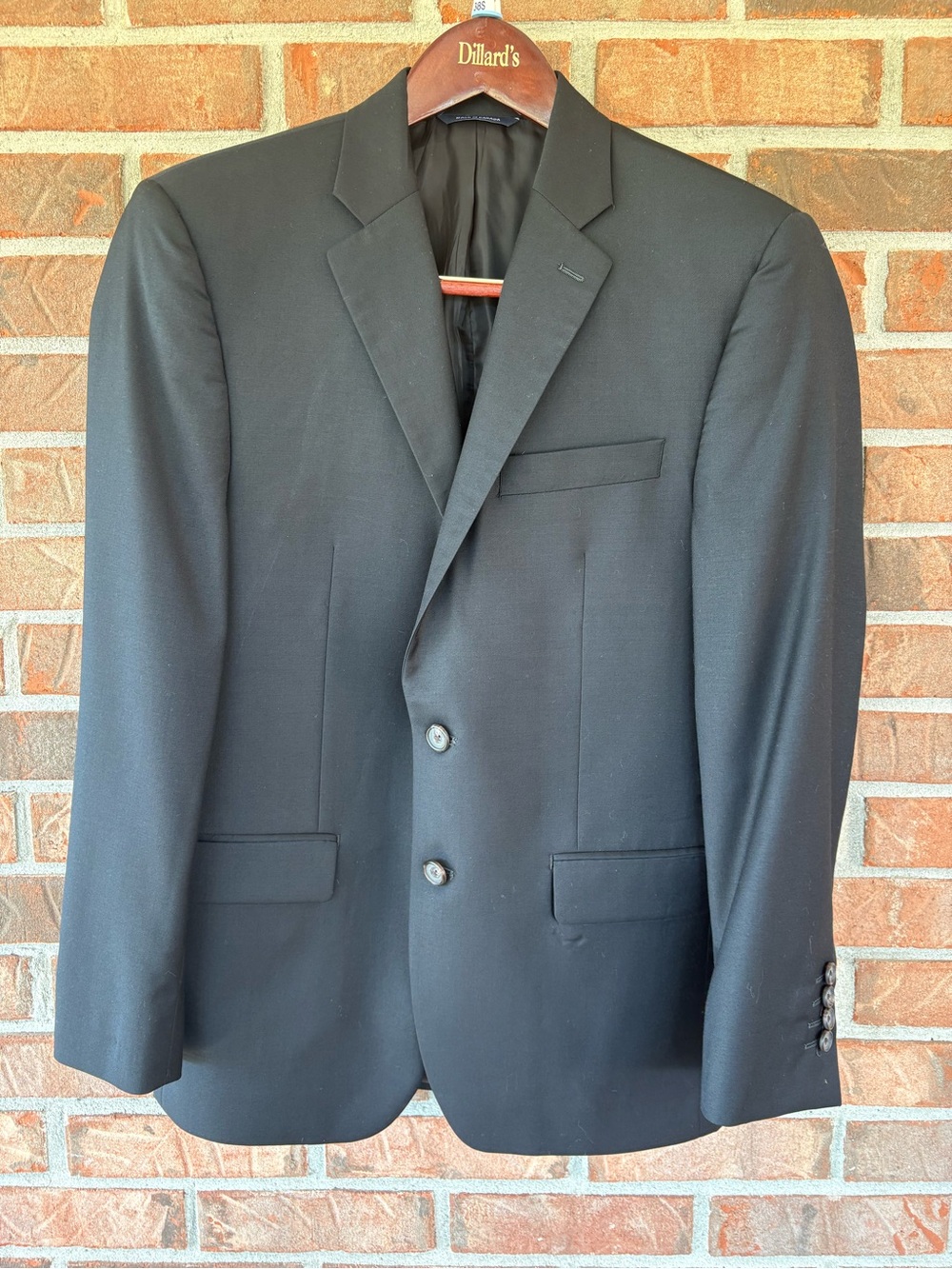 Ralph Lauren Classic Black Men's Blazer - Elegant Two-Button Suit Jacket& hanger